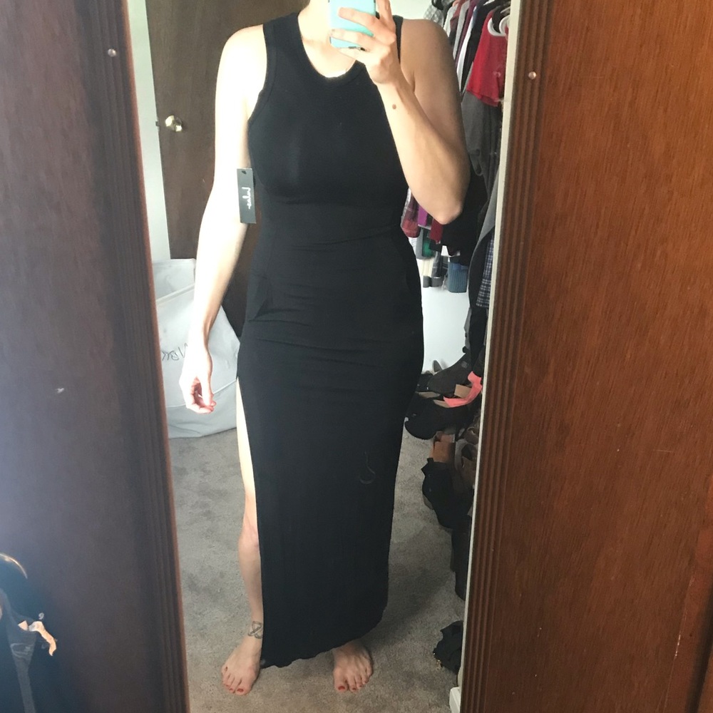 Black maxi dress, brand new